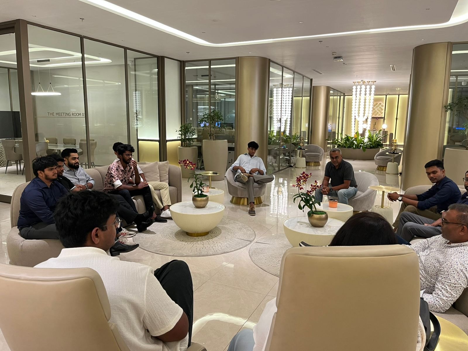 The Codax team at a roundtable