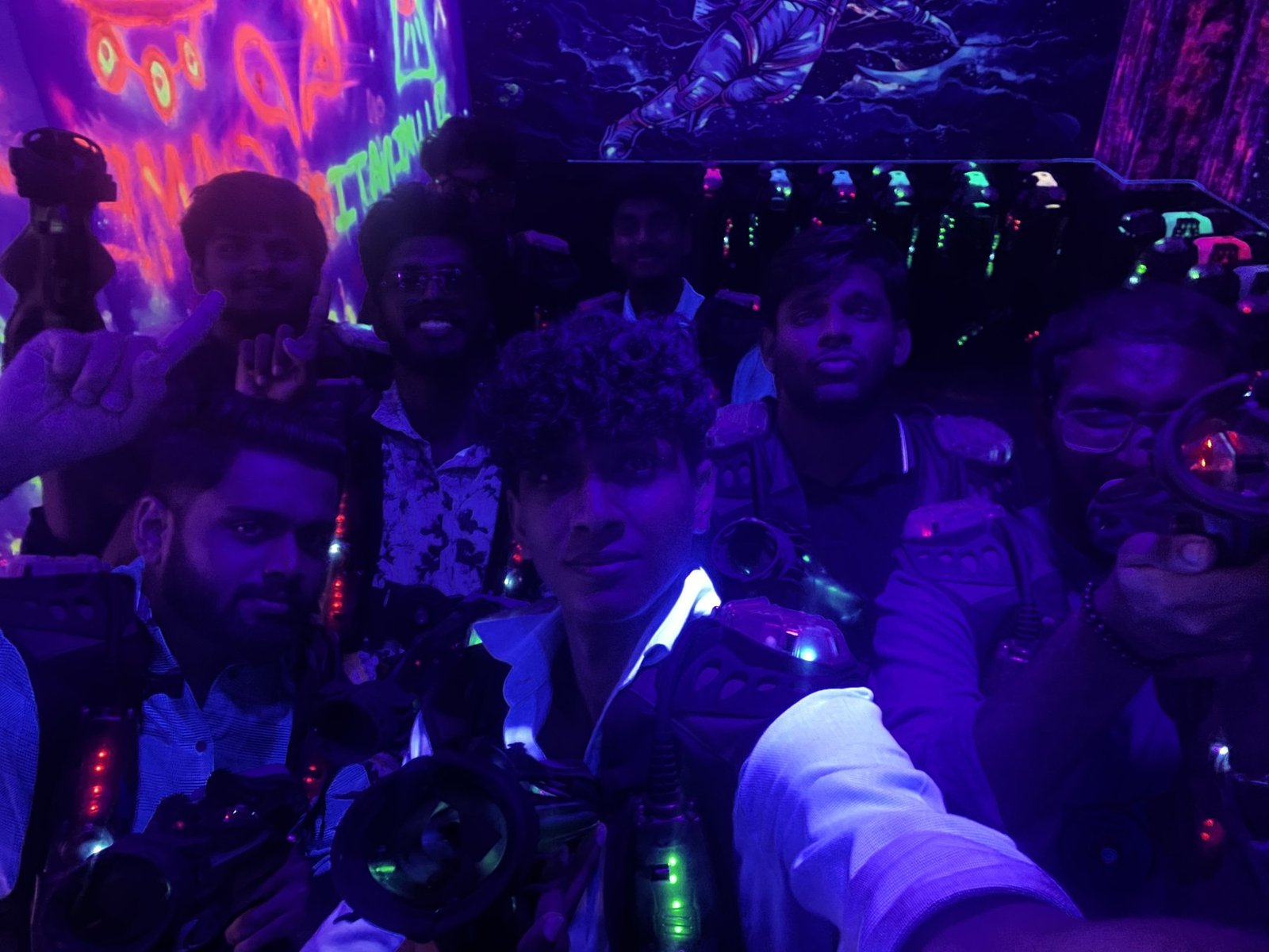 The Codax team at laser tag
